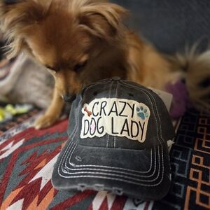 Crazy Dog Lady Charcoal Hat